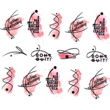 Dumledo Mottolar Serisi-2 Nail Art Tırnak Sticker