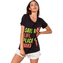 Viselia Oversize Siyah T-Shirt  Pamuk Dota Nefes Alan Yeni Nesil Terletmeyen Baskılı Unisex