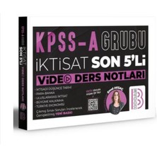 Benim Hocam Yayınları  KPSS A Grubu İktisat Son 5'li Video Ders Notları