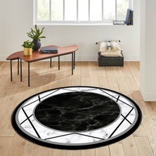 Rovigo Home Dijital Baskı Yıkanabilir Kaymaz Taban Yuvarlak Halı Rvg7022140