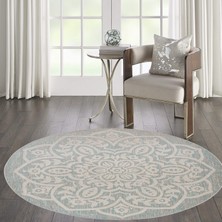 Rovigo Home Dijital Baskı Yıkanabilir Kaymaz Taban Yuvarlak Halı Rvg7050100