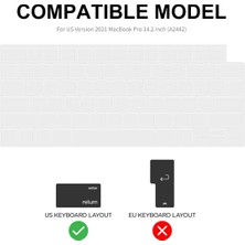 Enkay MacBook A2442 Için Abd Versiyonu 3'ü 1 Arada Dizüstü Bilgisayar Kapağı Seti Açık Yeşil (Yurt Dışından)