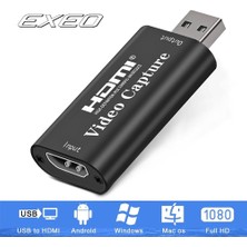 Exeo Playstation Xbox Gamer HDMI USB Video Capture Kartı