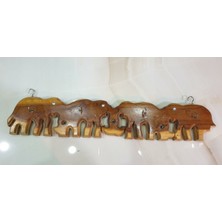 Elif Aksesuar Filli Ahşap Askı