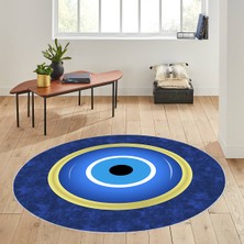 Rovigo Home Dijital Baskı Yıkanabilir Kaymaz Taban Yuvarlak Halı Rvg7023100