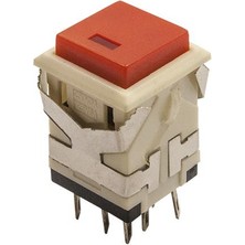 Motorobit Kd2-22 19MM Işıklı Anahtarlı Push Buton - Kırmızı