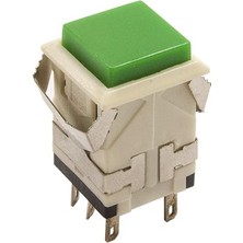 Motorobit Kd2-23 19MM Işıksız Anahtarlı Push Buton - Yeşil