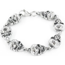 Tedz Collection Skull Çelik Bileklik