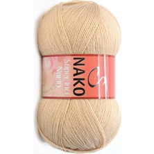 Nako Süper Inci Narin El Örgü Ipi 100 gr 00219 Deve Tüyü