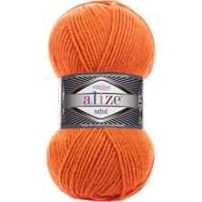 Alize Superlana Midi El Örgü Ipi 100 gr 225  Turuncu