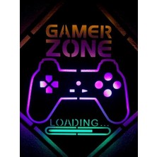 Dekor Hediyelik Gamer Zone LED Işıklı Tablo