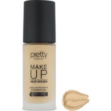 Make Up Skın Studıo Yüksek Kapatıcı Etkili Matte Fondöten No:1
