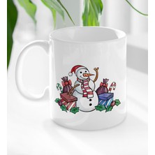 Bk Gift Yılbaşı Tasarımlı Beyaz Kupa Bardak-15