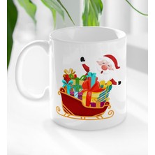 Bk Gift Noel Baba Tasarımlı Beyaz Kupa Bardak-8