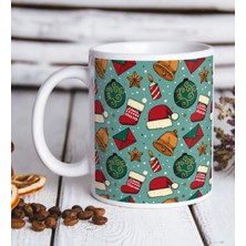 Bk Gift Yılbaşı Tasarımlı Beyaz Kupa Bardak-14