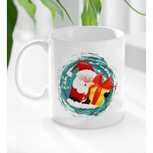 Bk Gift Noel Baba Tasarımlı Beyaz Kupa Bardak-1