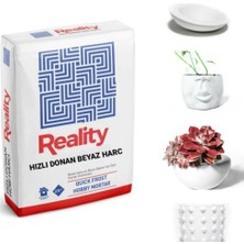 Reality Hızlı Donan Beyaz Beton Saksı Harcı (25 Kg.)