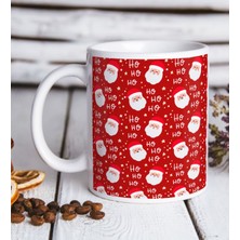 BK Gift Noel Baba Tasarımlı Beyaz Kupa Bardak-10