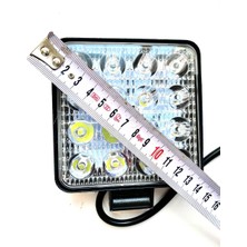 First Oto LED Projektör Off Road Çalışma Sis Lambası 16 Kare Power LED 2 Adet