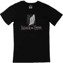 Cix Attack On Titan Siyah T-Shirt