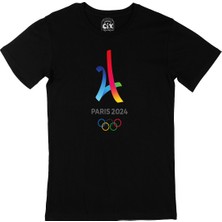 Cix Paris 2024 Olimpiyatları Siyah T-Shirt