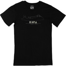 Cix Bursa Çizimli Siyah T-Shirt