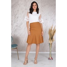 Apsen kadın Mevsimlik Parçalı kloş Midi Etek 1896/63