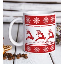 Bk Gift Yılbaşı Tasarımlı Beyaz Kupa Bardak-6