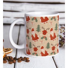 Bk Gift Noel Baba Tasarımlı Beyaz Kupa Bardak-12