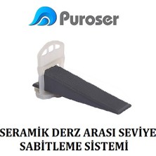 Puroser Fayans Seramik Tutucu Seviye Tespit Derz Klipsi 1mm 4000 Adet