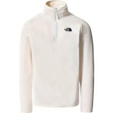 The North Face 100 Glacier 1/4 Zip Erkek Bej Polar Sweatshirt