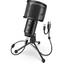 K683A USB Mikrofon - Canlı Yayın - Podcast - Youtuber - Gamer - Bilgisayar Mikrofonu