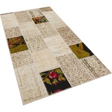 Sempati Halı Eşsiz Güzelliğe Sahip Patchwork El Dokuma Halı 120 x 230 cm 5820