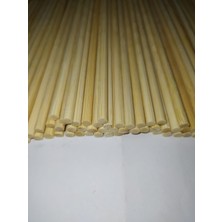 Naturalife Labs Yuvarlak Balsa Ahşap Çubuklar 20 cm  150 Adet 5 mm