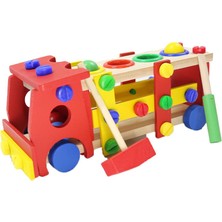 Toru Toys Torutoys  Ahşap Sök Tak Kamyon Tak Çak Oyun Seti