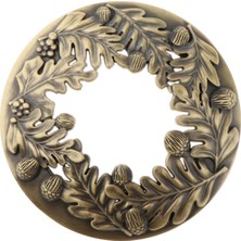 Elaccent F Fityle Vintage Delikli Yaprak Desenleri Kavanoz Mum Topper Kapak Aksesuarları Gölge Bronz (Yurt Dışından)