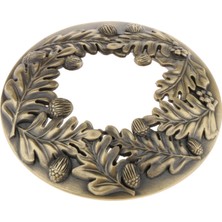 Elaccent F Fityle Vintage Delikli Yaprak Desenleri Kavanoz Mum Topper Kapak Aksesuarları Gölge Bronz (Yurt Dışından)