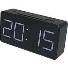 Elaccent F Fityle Çocuklar LED Çalar Saat Basit Elektronik Saat Elektrikli Saatler Başucu Siyah (Yurt Dışından)