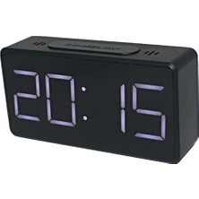 Elaccent F Fityle Çocuklar LED Çalar Saat Basit Elektronik Saat Elektrikli Saatler Başucu Siyah (Yurt Dışından)
