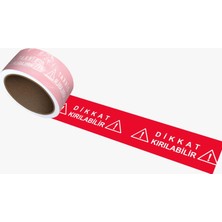 Starline Dikkat Kırılabilir Koli Bandı Kırmızı