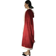 Vibe Costume Noel Pelerin Yılbaşı Christmas Cloak Kırmızı Pelerin