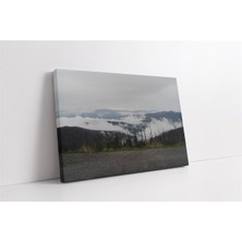 Tablosan Bulutların Üzerinden Orman Kanvas Tablo