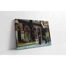 Tablosan Osmanlı Dönemi Camii Avlusu Kanvas Tablo