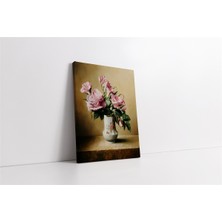 Tablosan Vazoda Güller Kanvas Tablo