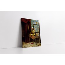 Tablosan Kitap Okuyan Arap Kanvas Tablo