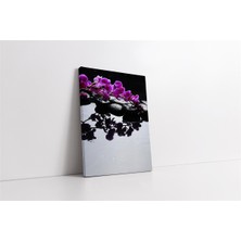 Tablosan Spa Taşları ve Orkide Kanvas Tablo