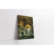 Tablosan Osmanlı Imparatorluğu Zamanı Ayasofya Camii Kanvas Tablo