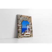 Tablosan Santorini Adası Kanvas Tablo