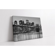 Tablosan Siyah Beyaz New York Kanvas Tablo