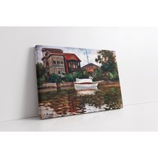 Tablosan Istanbul Beyaz Sandal Kanvas Tablo